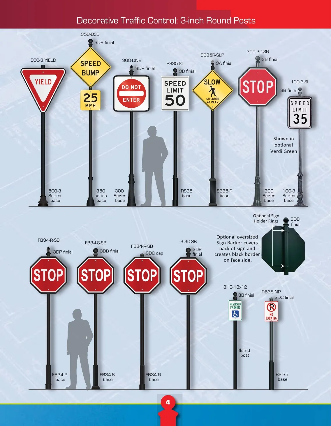 Signal Post Types Catalog 22 - Ornamental Post & Panel